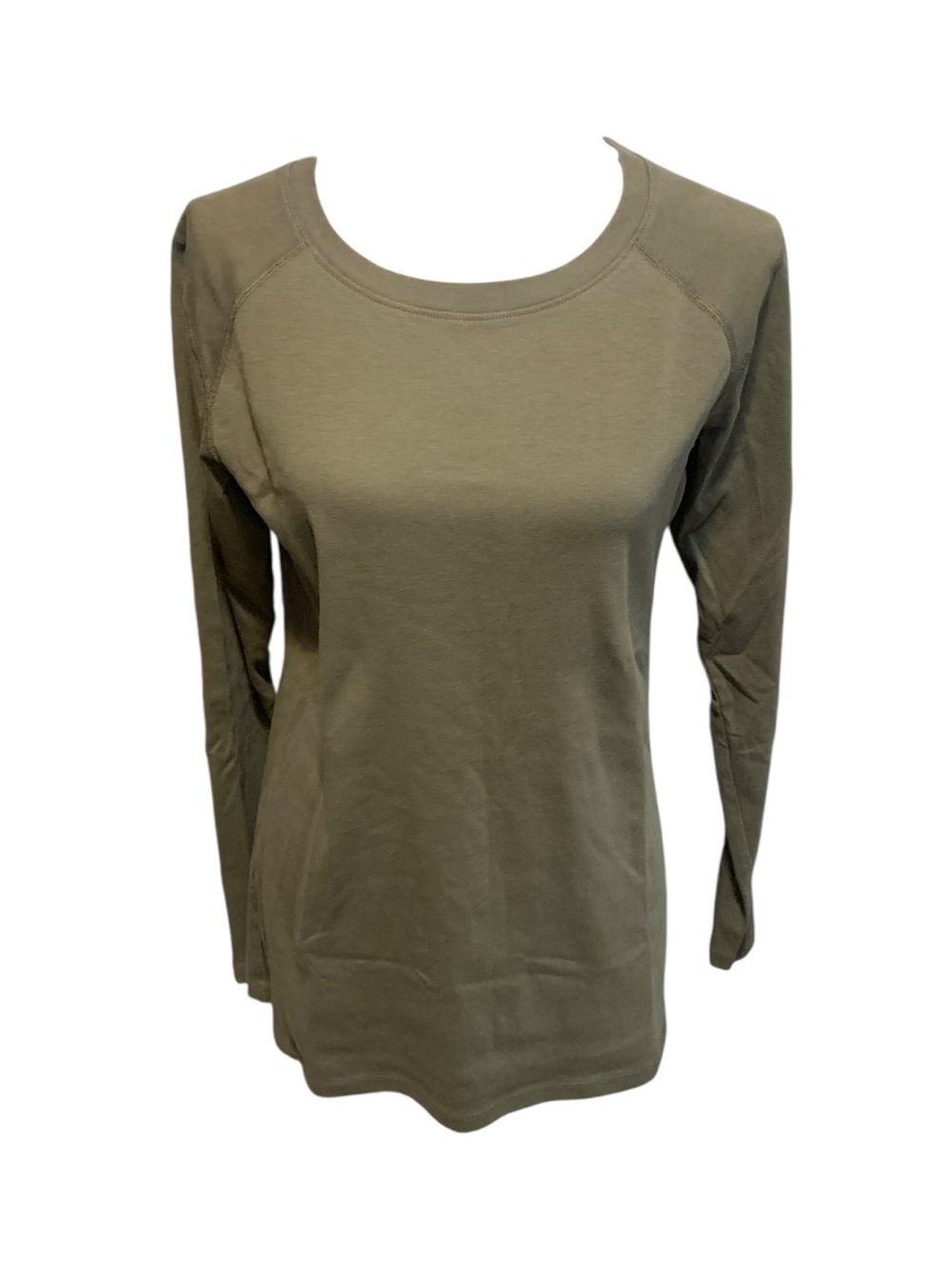 Noble Outfitters Tug Free Women’s Long-Sleeve Crewneck Top in Olive Green